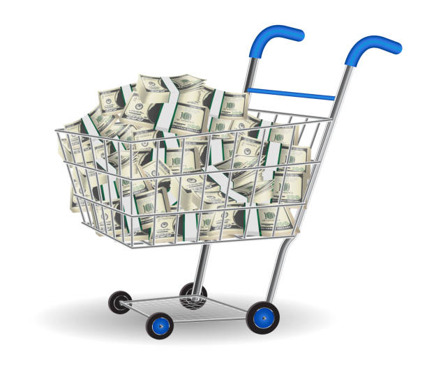 istock pile of dollar banknotes in a shopping cart 827814074
