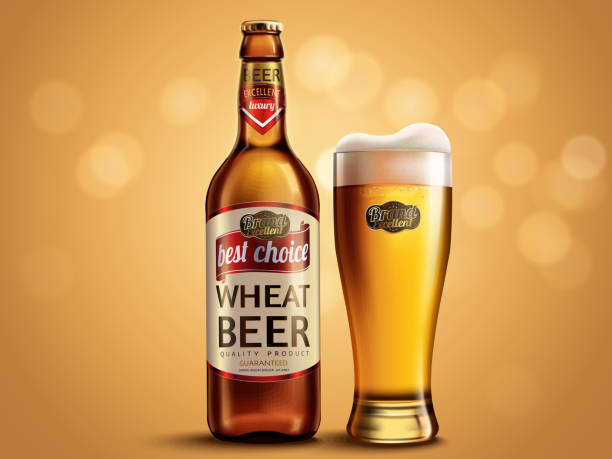 weizen-bier-package-design - weizenbier stock-grafiken, -clipart, -cartoons und -symbole