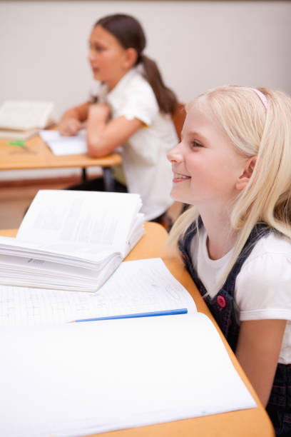 istock Portrait of pupils smiling 827825792