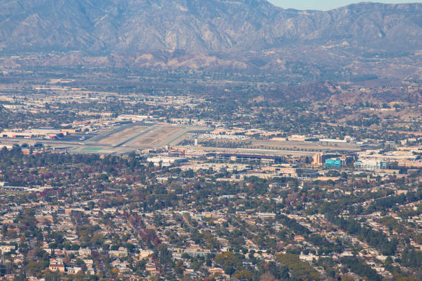 istock Burbank airport from mountain 827837686