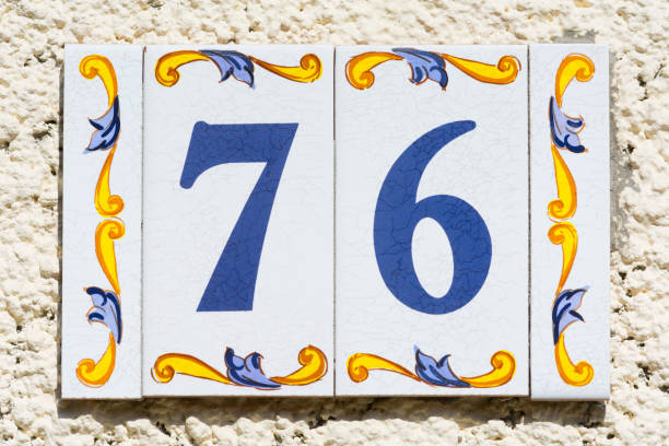 istock House Number Seventy Six - 76 827839854