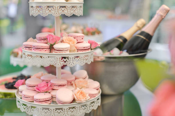 istock Sweet snacks and champagne 827840550