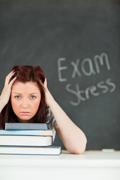 istock Portrait of an anxious student before her examinations 827843620