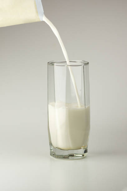 istock White milk in a glass cup 827844228