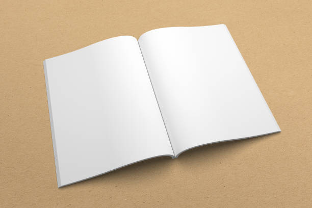 istock Brochure 3D illustration mockup on recycled paper texture No. 3 827846612