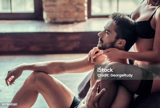 Sexy Young Couple Stock Photo - Download Image Now - Sexual Issues, Couple - Relationship, Human Sexual Behavior