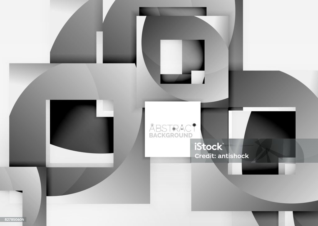 Abstract Square Objects Squares Geometric Object In Light 3d Space Abstract Background Stock ...