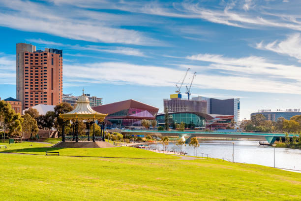 istock Adelaide city skyline on a day 827867576