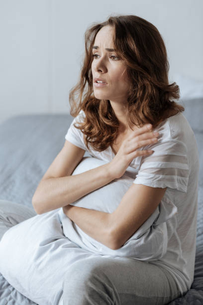 istock Cheerless moody woman having a depression 827871180
