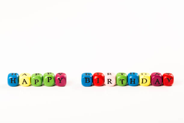 istock Baby Blocks spelling the words HAPPY BIRTHDAY 827871562