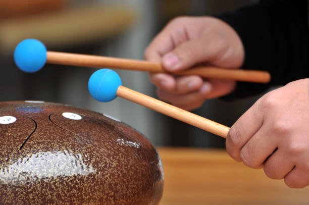 istock Traditional buddhist  ceramic music instrument 827871660