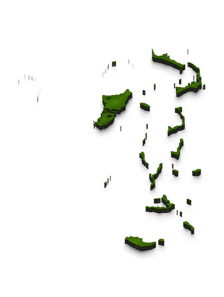 istock Map of Bahamas. 3D isometric perspective illustration. 827875760
