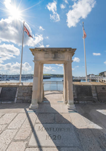 Historic Mayflower Steps in Plymouth