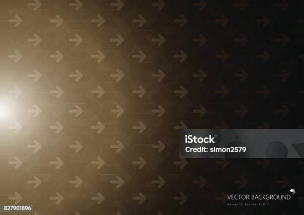 Fading Arrow Patterns Brown Color Background With Fading White Direction Arrow Pattern Stock ...