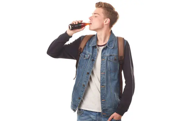Photo of Handsome guy with cola