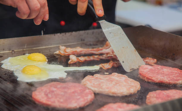istock patties and scrambled eggs to burgers 827922348