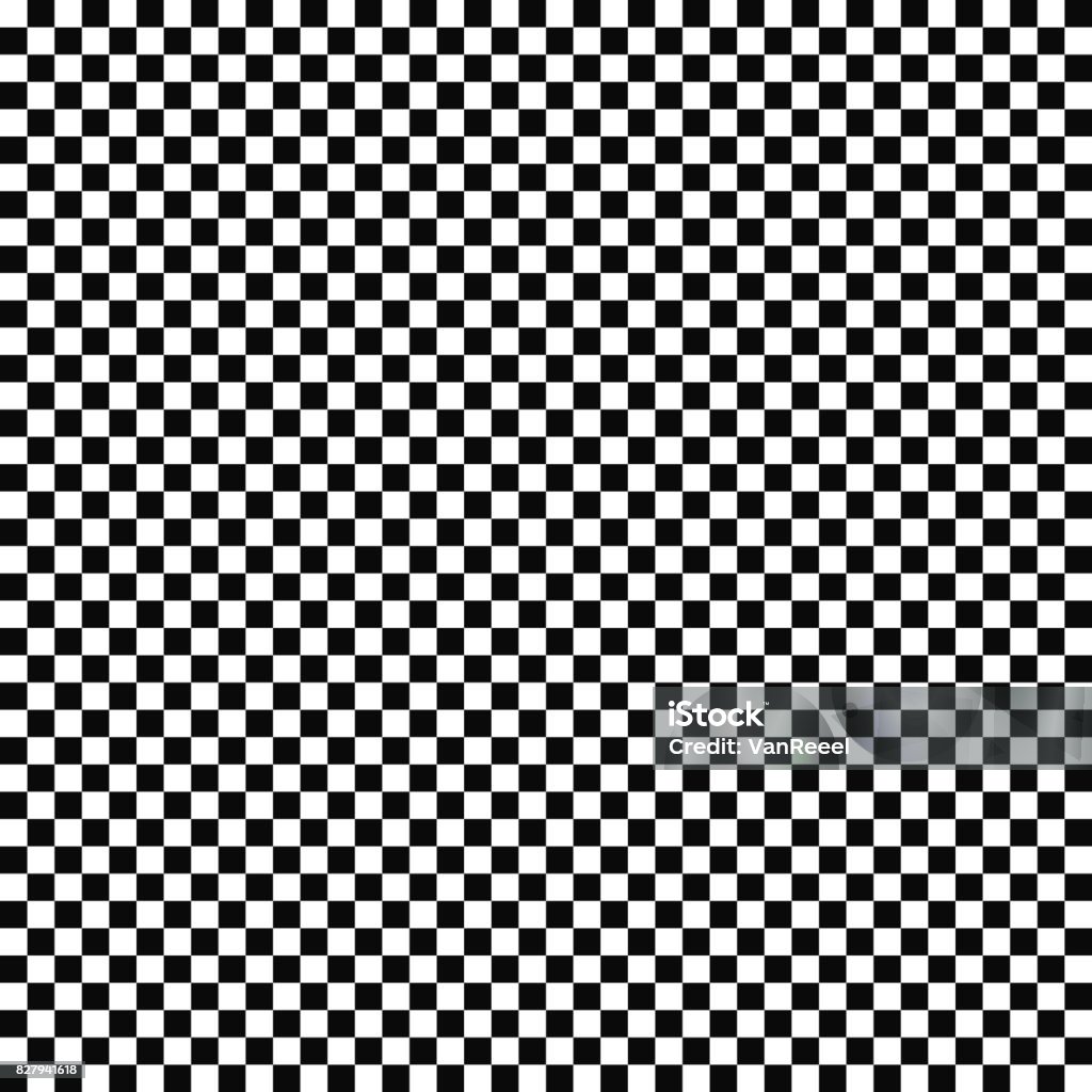 Vector seamless checkered flag pattern. Geometric texture. Black-and-white background. Monochrome design. Vector seamless checkered flag pattern. Geometric texture. Black-and-white background. Monochrome design. Vector EPS10 Checked Pattern stock vector