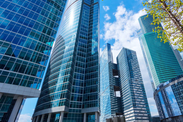 Modern business buildings at financial district