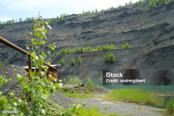 Abandoned Quarry For Coal Mining In The Kemerovo Region Stock Photo - Download Image Now