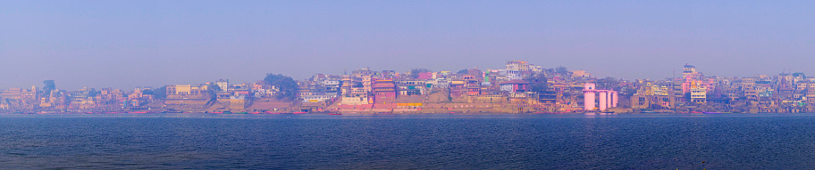 The city and ghats of Varanasi ,panoramic