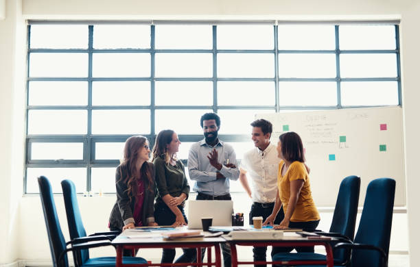 istock No funny business in this office, only creative business 827947794