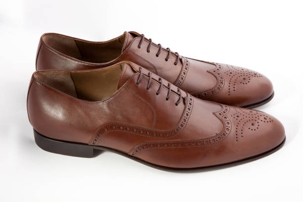 istock men's shoes on a white background 827951854