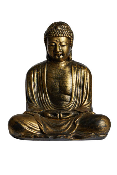 istock Buddha bronze statuette, Buddhizm concept 827962504