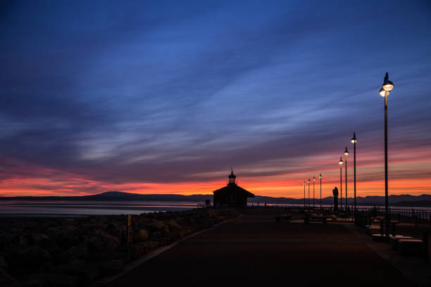 istock A beautiful colorful sunset view on the Morecambe beach 827965012