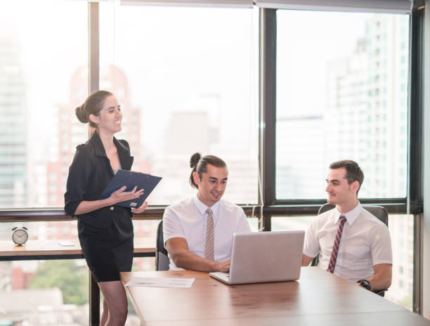 istock Image of business partners advice present discussing documents and ideas at meeting Group of business people sharing their ideas. 827971064