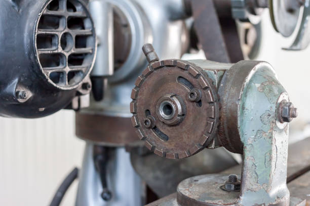 istock industrial grinding machine in old factory 827975510