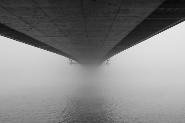 istock Bridge in the fog 827975562