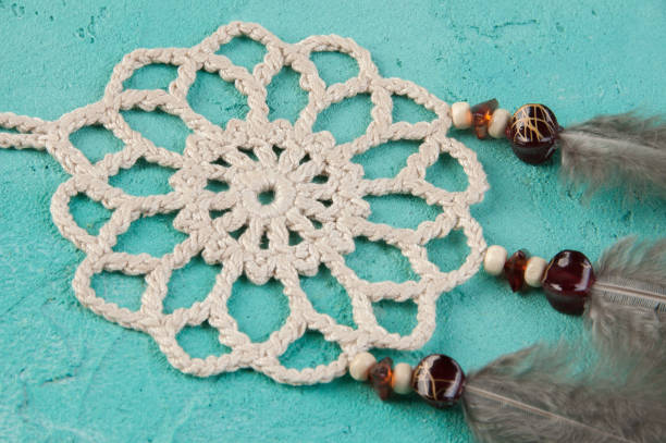 istock Dream catcher on aquamarine 827983148