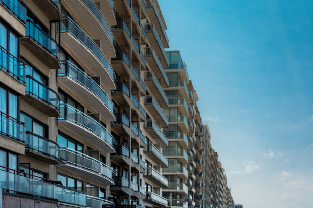 istock Seaview apartments on the Belgian coastline 827996172