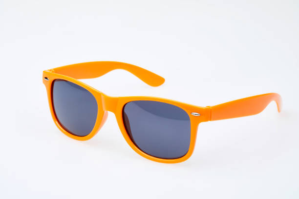 istock Studio shot on white background: orange sunglasses 828000004