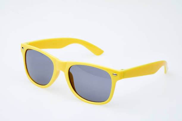 istock Studio shot on white background: yellow sunglasses 828000106