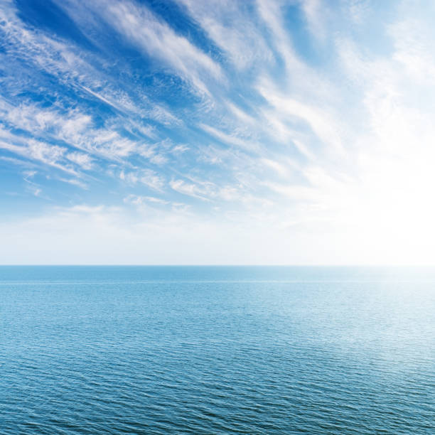 istock blue sea and clouds in sunset 828003958