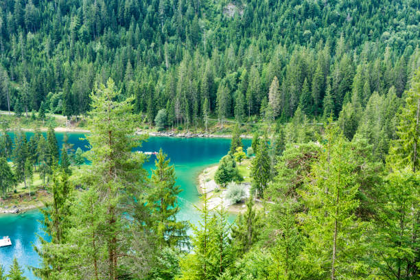 istock Caumasee in Switzerland lake with turquoise water 828016944