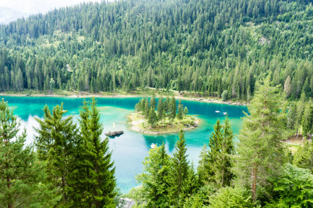 istock Caumasee in Switzerland lake with turquoise water 828017302