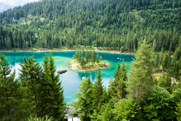 istock Caumasee in Switzerland lake with turquoise water 828017428
