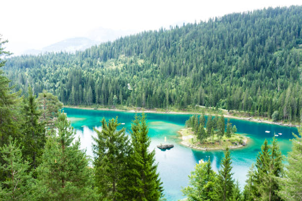 istock Caumasee in Switzerland lake with turquoise water 828017894