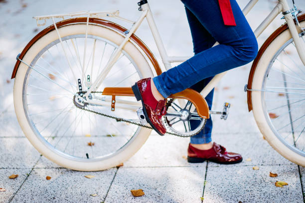 istock Feeling cool with my red vintage autumn shoes 828030470