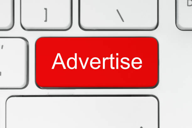 istock Red button with adverise word on the keyboard 828035076