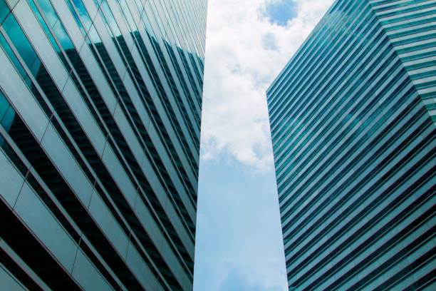 istock High-rise buildings and blue sky 828035668