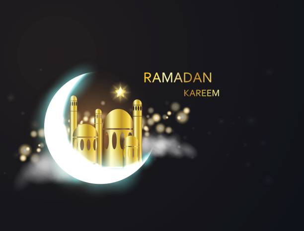 vector holiday illustration of shiny Ramadan Kareem. vector holiday illustration of shiny Ramadan Kareem. arabesco stock illustrations