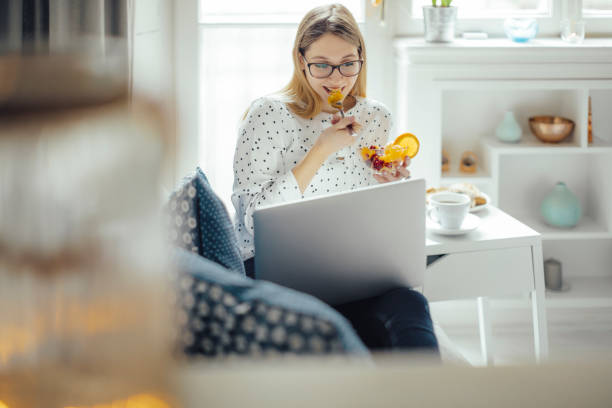 istock Young woman at home 828044210