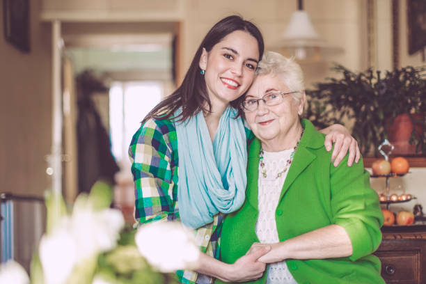 istock Social worker is visiting a senior woman 828047966