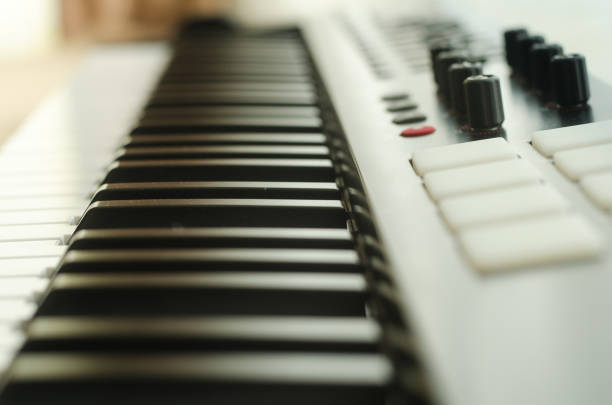 istock photo of keyboard synthesizer 828054536
