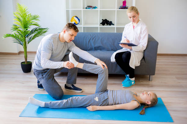 istock Physiotherapists working on rehabilitation 828062164