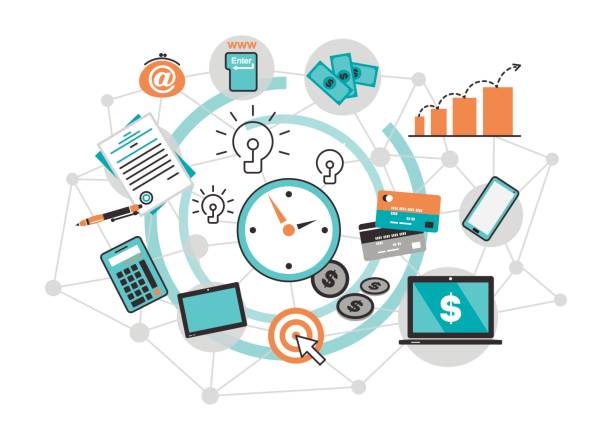 istock Infographic concept of online business 828062178