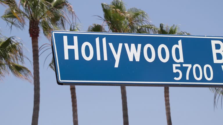 Hollywood Blvd Sign - 4K